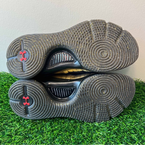 Under Armour Curry 4 x Shoe Palace 25th Anniversary Gold Black Red - Picture 7 of 13